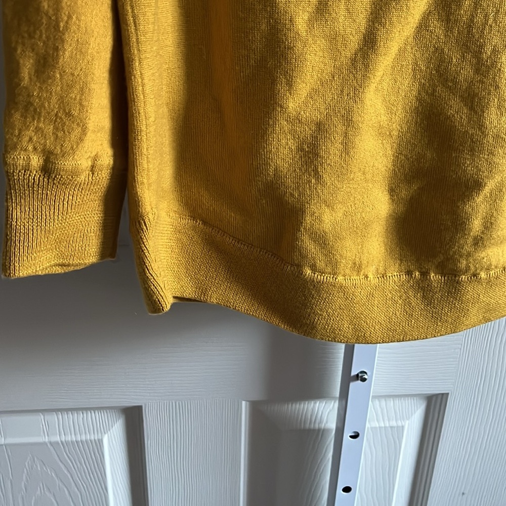 J.crew Merino Wool Mustard Ribbed Hem - Picture 5 of 10